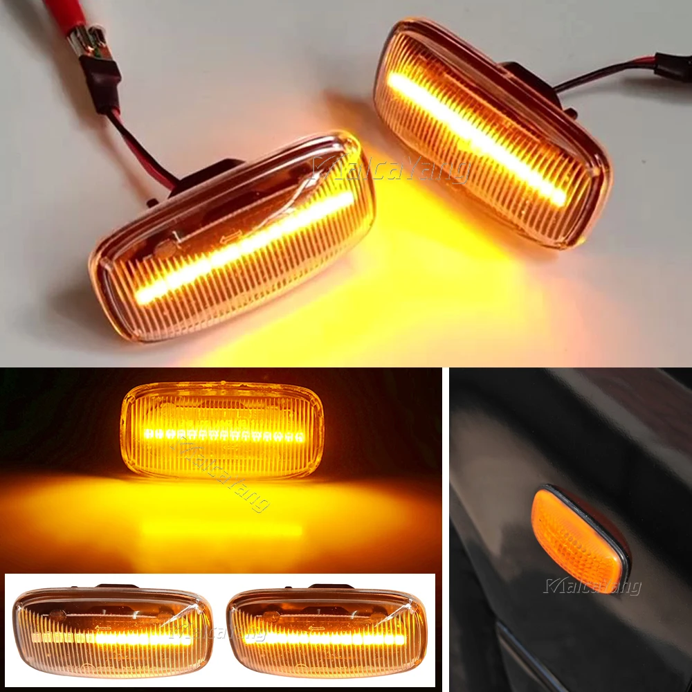 

2PCS Dynamic Side Marker Turn Signal Lamp For Nissan Maxima Almera Pulsar N15 Cefiro A32 1995-2000