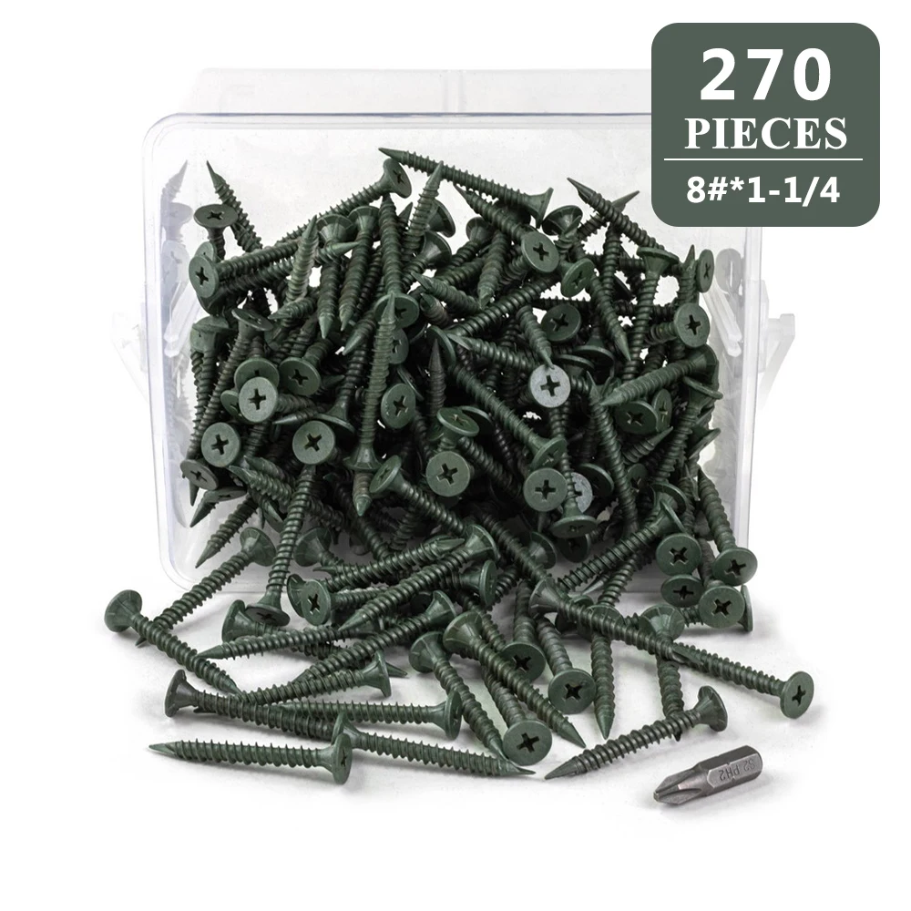 Самосверлильные бетонные винты с плоской головкой Phillips Ruspert покрытием высокой и