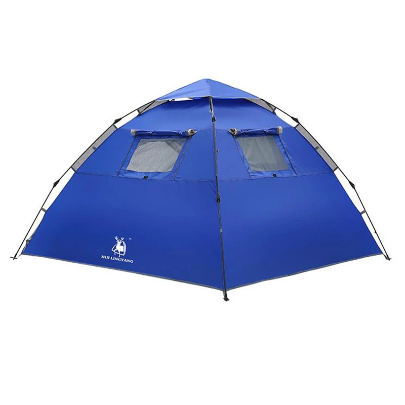 Палатка Автоматическая на 3 4 человек Большая водонепроницаемая двухслойная