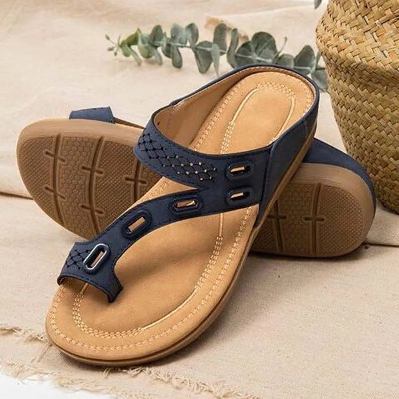 

Women Sandals Premium Orthopedic Women'S Shoes Flat Slipper Vintage Anti-Slip Sandals Women Flip Flops Ladies Shoes