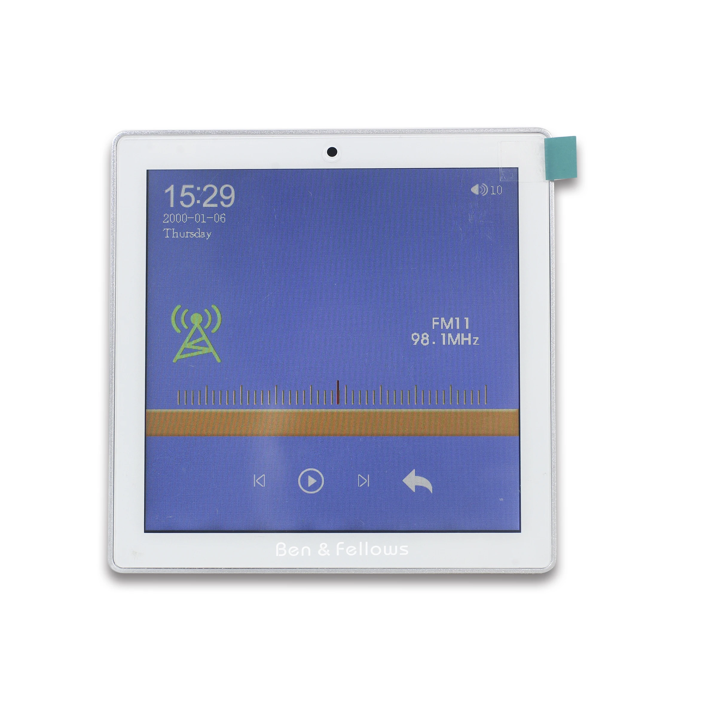 Настенный аудиоусилитель с сенсорным экраном и Bluetooth беспроводным пультом