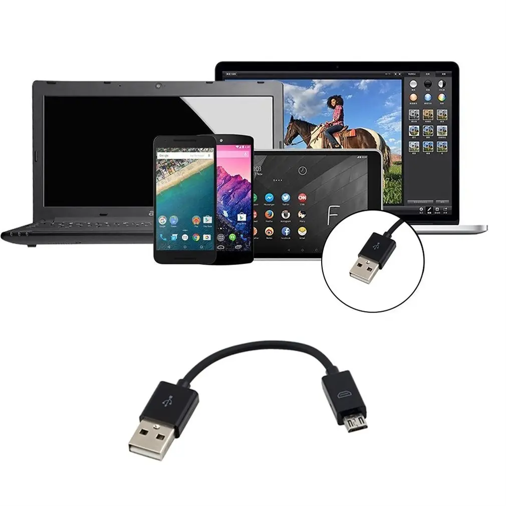 

Универсальный 10 см USB 2,0 A к Micro B кабель для синхронизации данных и зарядки шнур для мобильного телефона ПК ноутбука Новый кабель «Папа-папа»