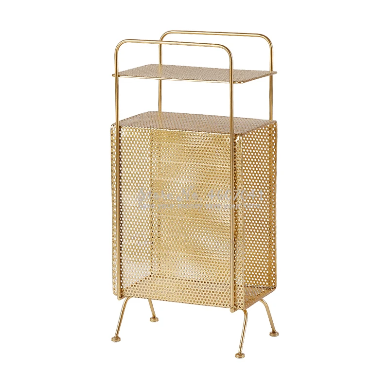 Скандинавская Стильная Золотая железная прикроватная тумба диван боковой шкаф