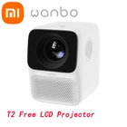 ЖК-проектор Wanbo T2 Free 150ANSI 1,35: 1, коэффициент проекции, вертикальная коррекция трапецеидальных искажений, домашний кинотеатр, китайская версия Xiaomi