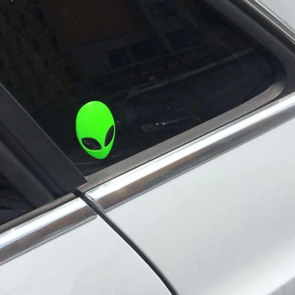 Металлический 3d наклейка с логотипом инопланетянина виниловый значок