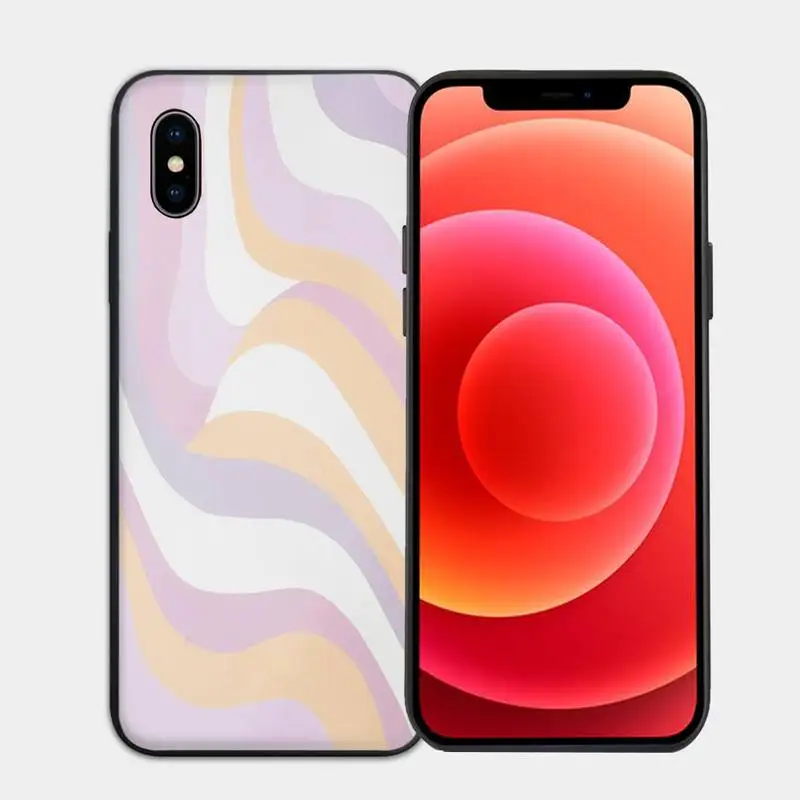 

Liquid Swirl Abstract Pattern in Beige and Sage Green Phone Case for iphone 7 8 plus xr xs 11 12pro max mini Cover Fundas Coque