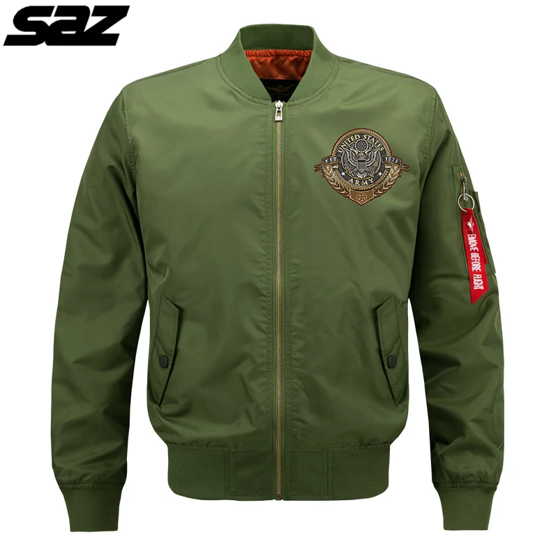 

Куртка Saz Мужская тактическая, бомбер в стиле милитари, ВВС, водонепроницаемая бейсбольная куртка, весна-осень