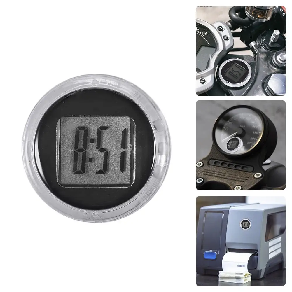 1 шт. точные мини часы для мотоцикла водонепроницаемые фоточасы цифровые с