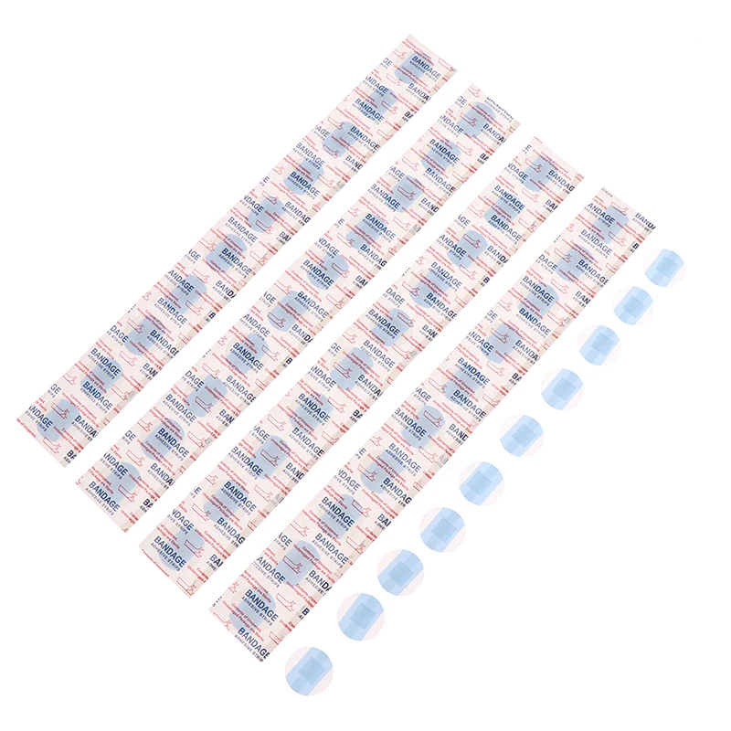 

100Pcs Waterproof Round Band Aid First Bandage Adhesive Wound Dressing Plaster