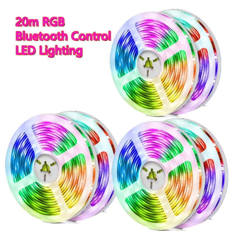 

LED Strip Lights RGB 5050 Wifi Control USB Flexible Lamp 20m Ribbon Diode For Bedroom Luces Computer Tv Table Light Decorative