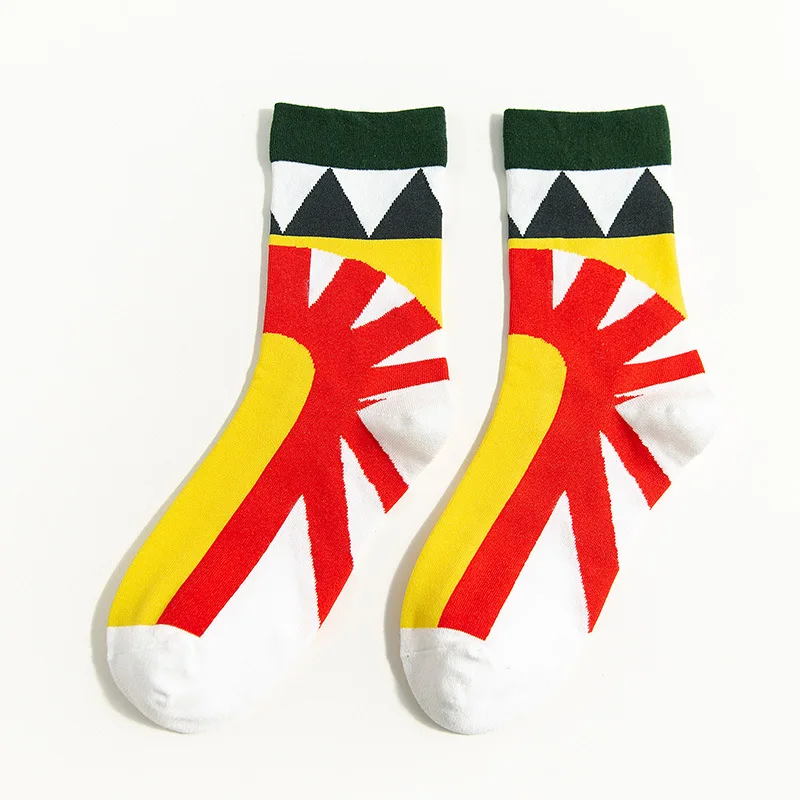 Street Socks 05 Уличная одежда для скейтборда, новинка, корейские забавные зимние спортивные женские хлопковые милые Мультяшные носки, теплые сумасшедшие короткие счастливые носки для женщин и мужчин - Цвет: Street Socks 05