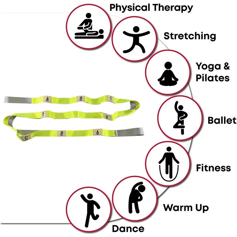 

Multi-Functional Training Bands Pilates Yoga Stretch Resistance Bands Fitness Elastic Band