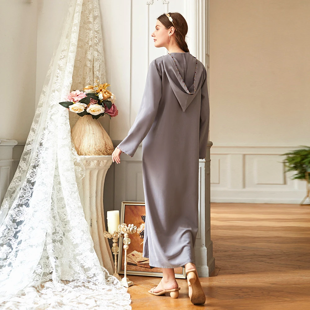 Siskakia Ближний Восток светильник роскошное длинное платье с капюшоном украшенное