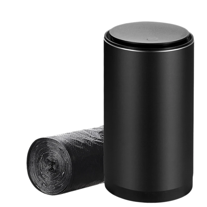 

Car Trash Bin Alloy Garbage Can for Tesla Model 3/X/S Dustbin Waste Rubbish Basket Organizer Storage Holder Car