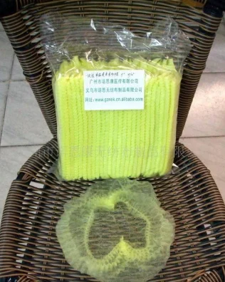 Нетканые одноразовые шапочки для душа плиссированная Пылезащитная шляпа женщин