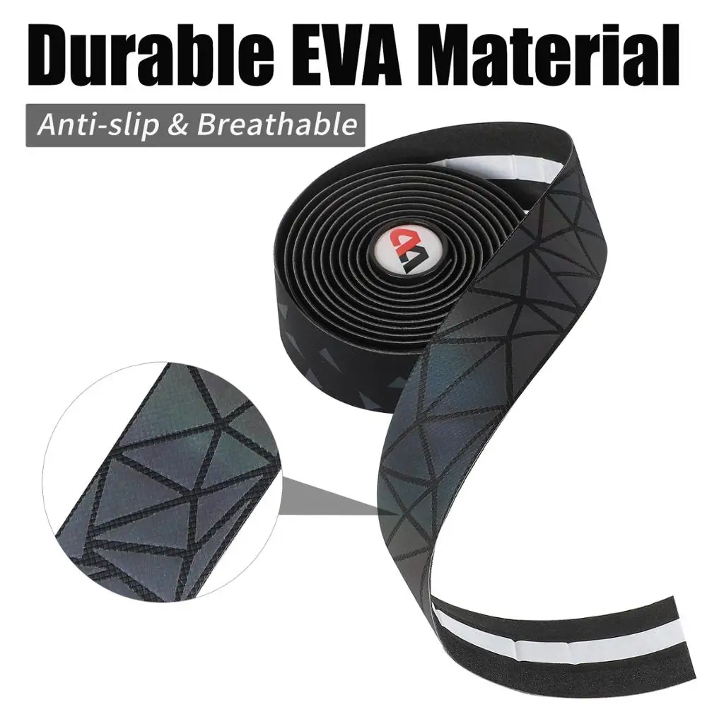 WEST BIKING лента для руля велосипеда с заглушкой 2 шт. легкая клейкая дышащая