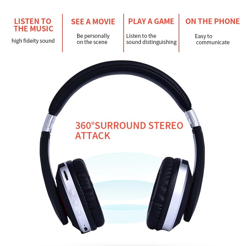 Bluetooth наушники 5,0 Беспроводные наушники с Bluetooth наушники Проводная гарнитура с микрофоном для мобильного телефона для бега