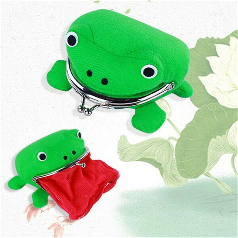 

1PC Frog Coin Purses Cartoon Wallet Pouch Anime Manga Shape Fluff Clutch Cosplay Cute Wallet purse Naruto Coin Holder Girls Gift