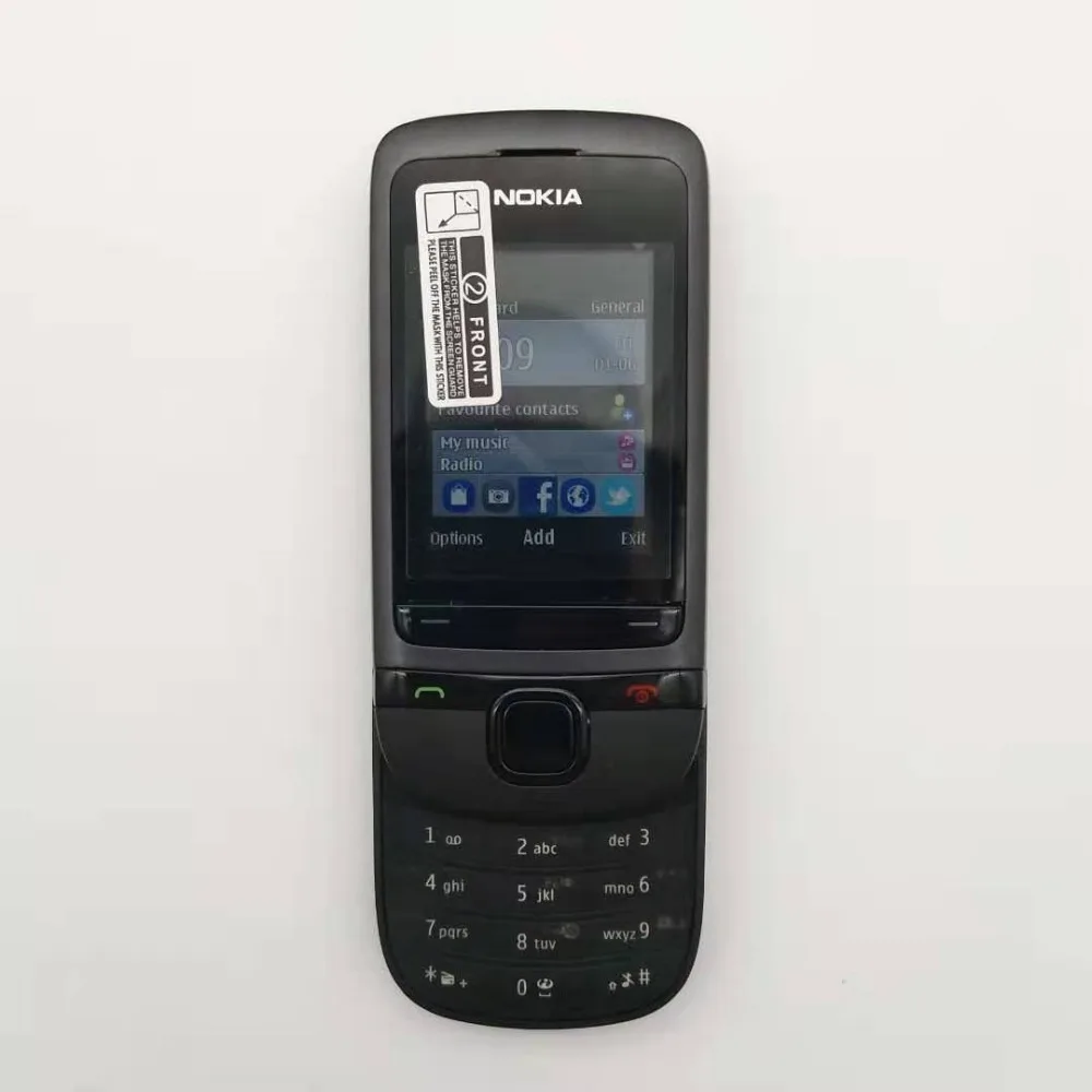C2-05 разблокированный Nokia C2-05 слайд сотовый телефон Bluetooth Восстановленный