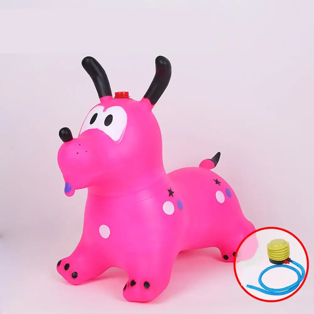 music soaring dog Детская надувная игрушка для верховой езды, уличная детская утолщенная езда, гарцующая лошадь, игровой домик, игрушки, рождественский подарок - Цвет: music soaring dog