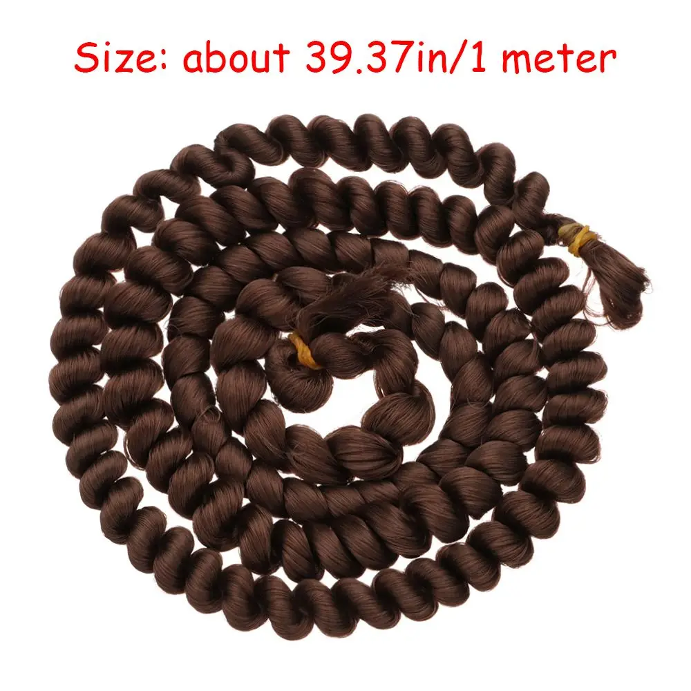 

1PC High Quality Screw Curly Hair Extensions for All Dolls DIY Hair Wigs Heat Resistant Fiber Hair Wefts Accessories toys