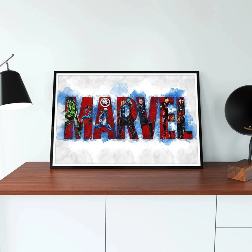

Wall Art Hulk Pictures HD Prints Spiderman Poster Home Decor Captain America Canvas Paintings Modular No Frame For Living Room