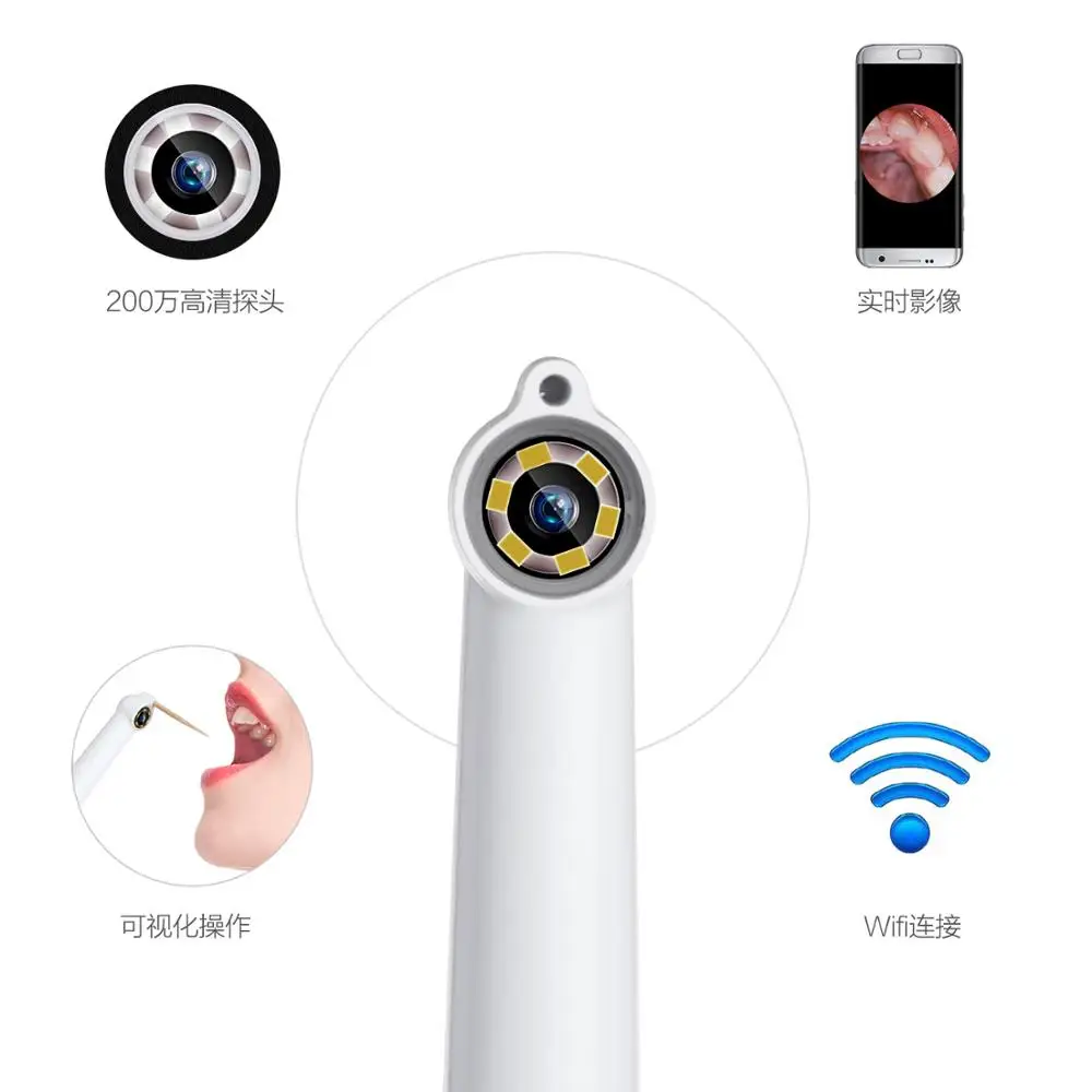 WiFi стоматологическая камера HD интраоральный эндоскоп светодиодный светильник USB