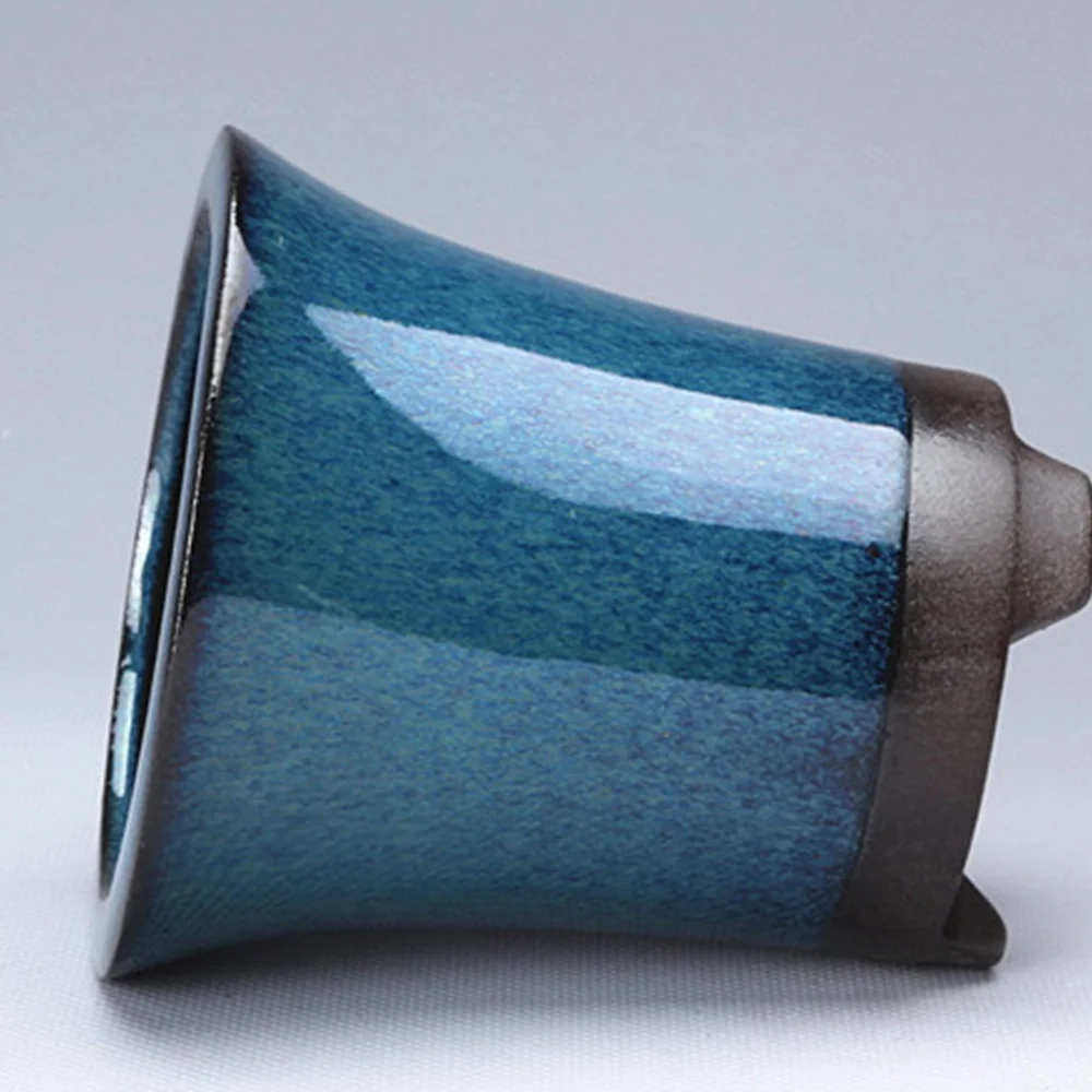 

1 Pcs Blue Creative Succulent Flower Pot Chinese Yixing Mame Bonsai Pot Gardening Supplies Home Garden Decoration