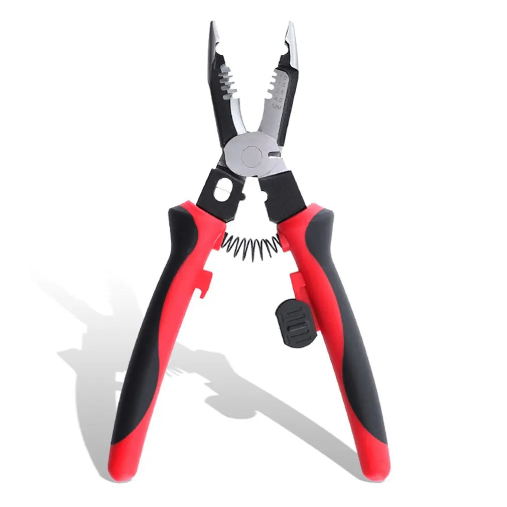 

6 In 1 Multifunction Wire Stripper Cutter 9 Inch Professional Electrician Pliers Cable Separation Trimming Hand DIY Tool