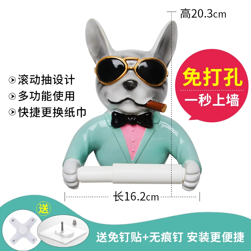 Креативный держатель для туалетной бумаги с милым животным щенком бумажных