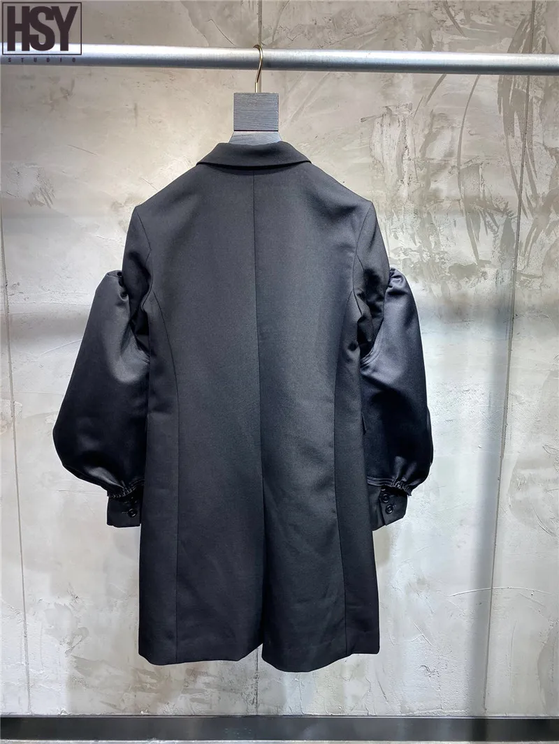 【HSY】2019 Осень Зима Новый Модный женский костюм куртка Ретро преувеличенный с