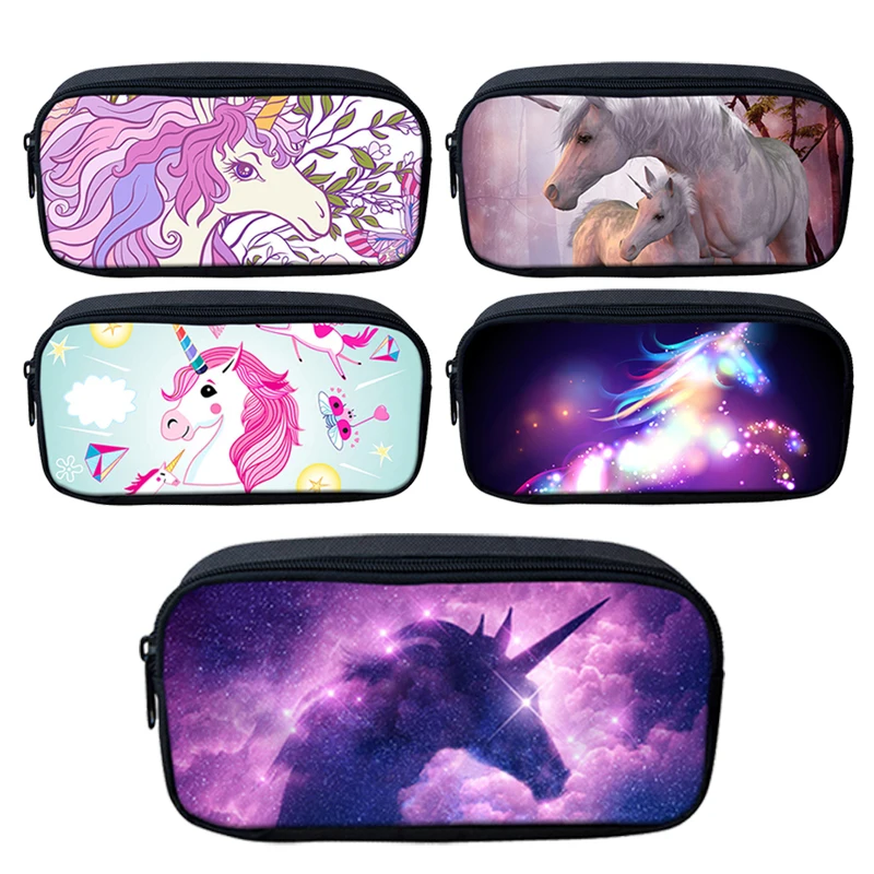Пеналы HYCOOL с лошадью единорогом для мальчиков и девочек школьные принадлежности