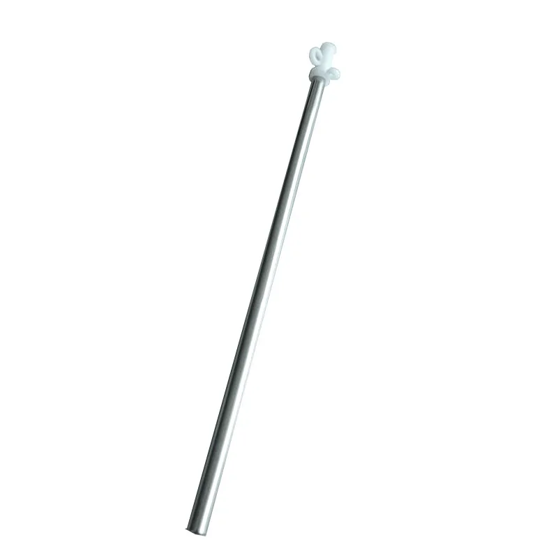304 Stainless Steel 400mm White Nylon Head Flag Pole with Deck Mount Sailing Boat Yacht