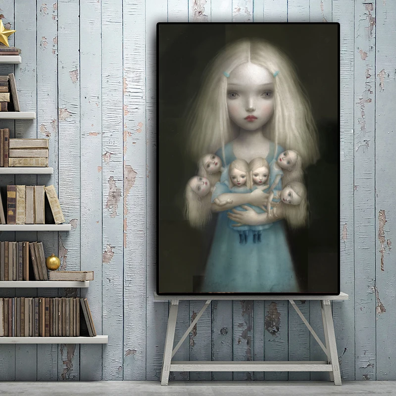 Childish stranna Dark World от Mark Ryden Art Холст Плакат Картина настенное изображение, принт Кухня дом Спальня украшение художественное произведение