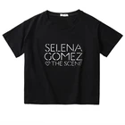 Женская футболка свободного покроя, с принтом в виде букв