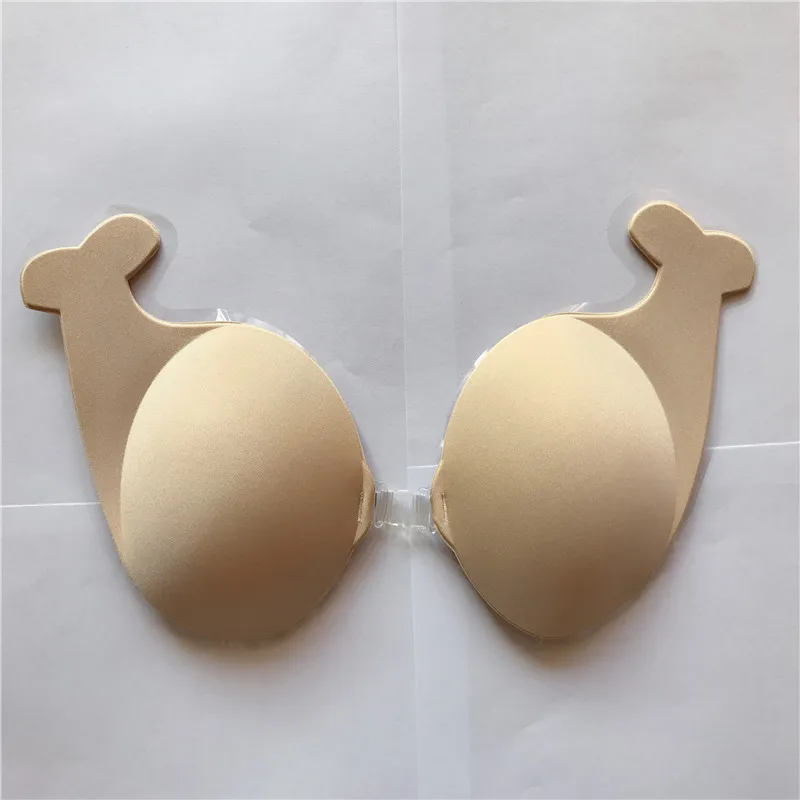 100pcs/Plus size adhesive invisible sexy silicon strapless backless dolphin bra