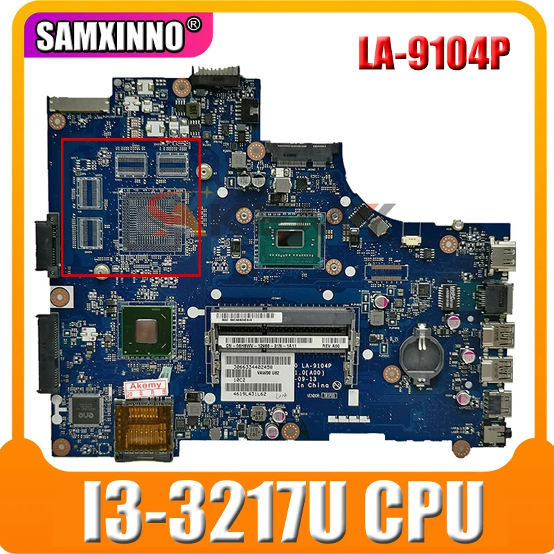 

Akemy материнская плата для ноутбука DELL Inspiron 15R 3521 5521 V2521 SR0N9 I3-3217U материнская плата VAW00 LA-9104P тестирование