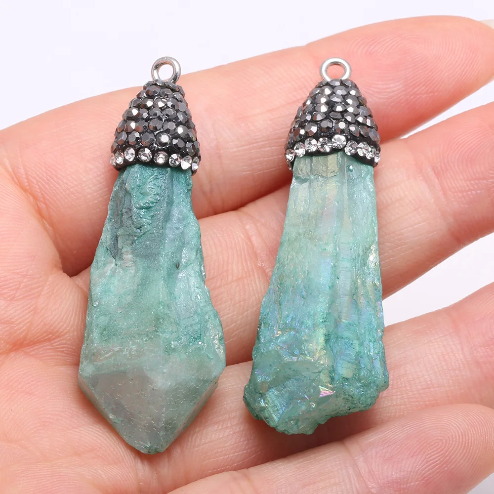 

Necklace Pendant For Jewelry Making Irregular Crystal Drill Pendant Charms Necklace Handiwork Sewing Craft Accessory