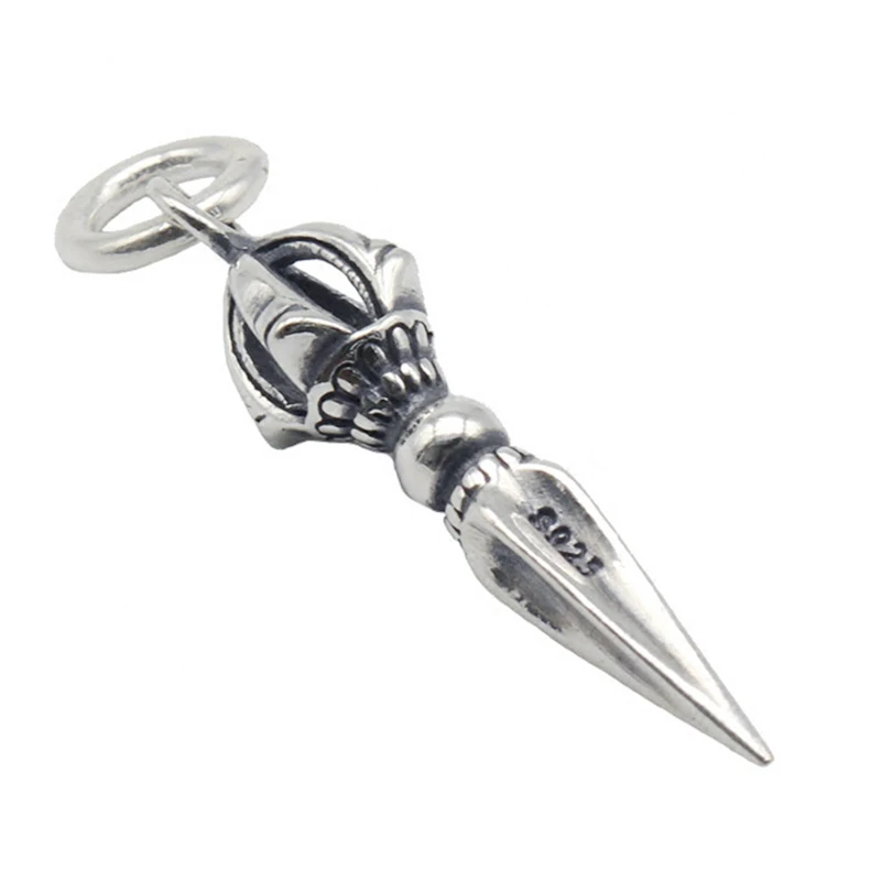 

Silver 925 Jewelry Pendant Thai Silver Vintage Scepter Pendant For Woman Men Domineering Necklace Pendant Party Gift