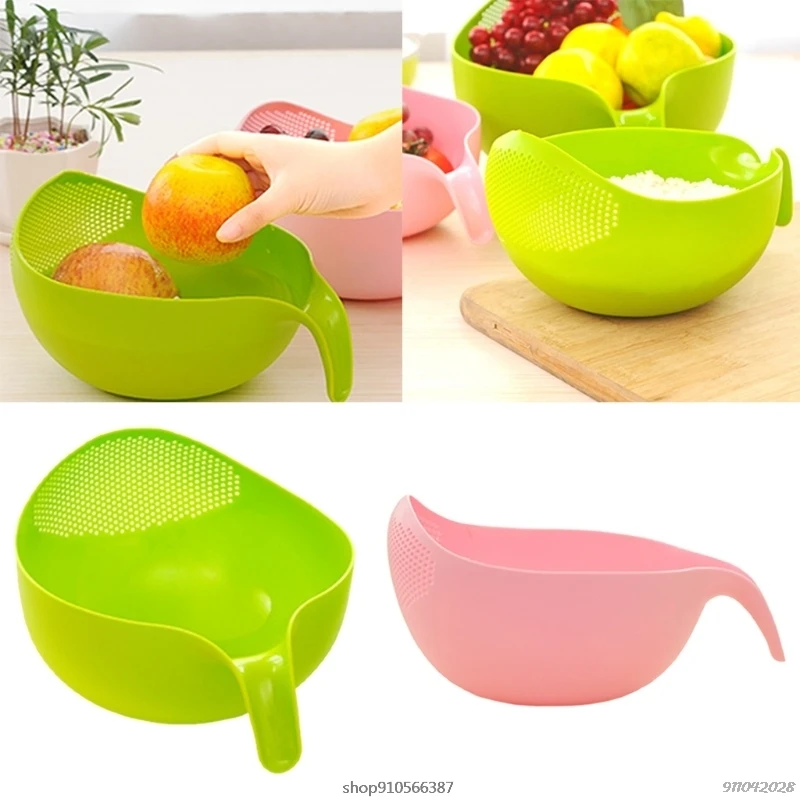 Мойки овощей дуршлаг для фруктов риса бельевая корзина с ручками сливная