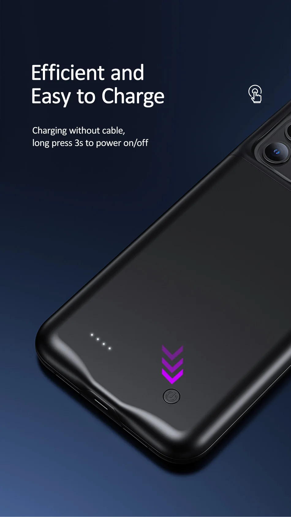 USAMS умный чехол для батареи, зарядное устройство для iPhone 11 Pro Max, чехол для батареи, внешний аккумулятор, резервный внешний аккумулятор для iPhone X XS