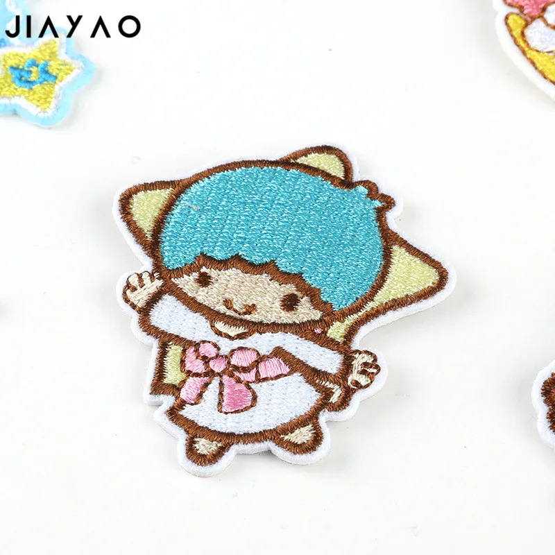 Вышитая нашивка с мультяшными животными ангелом наклейки сделай сам значок