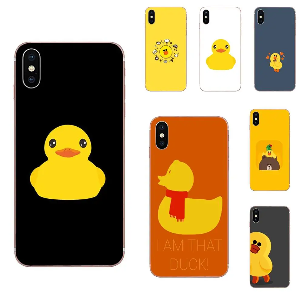 Прозрачные чехлы для смартфонов Galaxy J1 J2 J3 J330 J4 J5 J6 J7 J730 J8 2015 2016 2017 2018 mini Pro Cool Yellow Duck|Бамперы| |