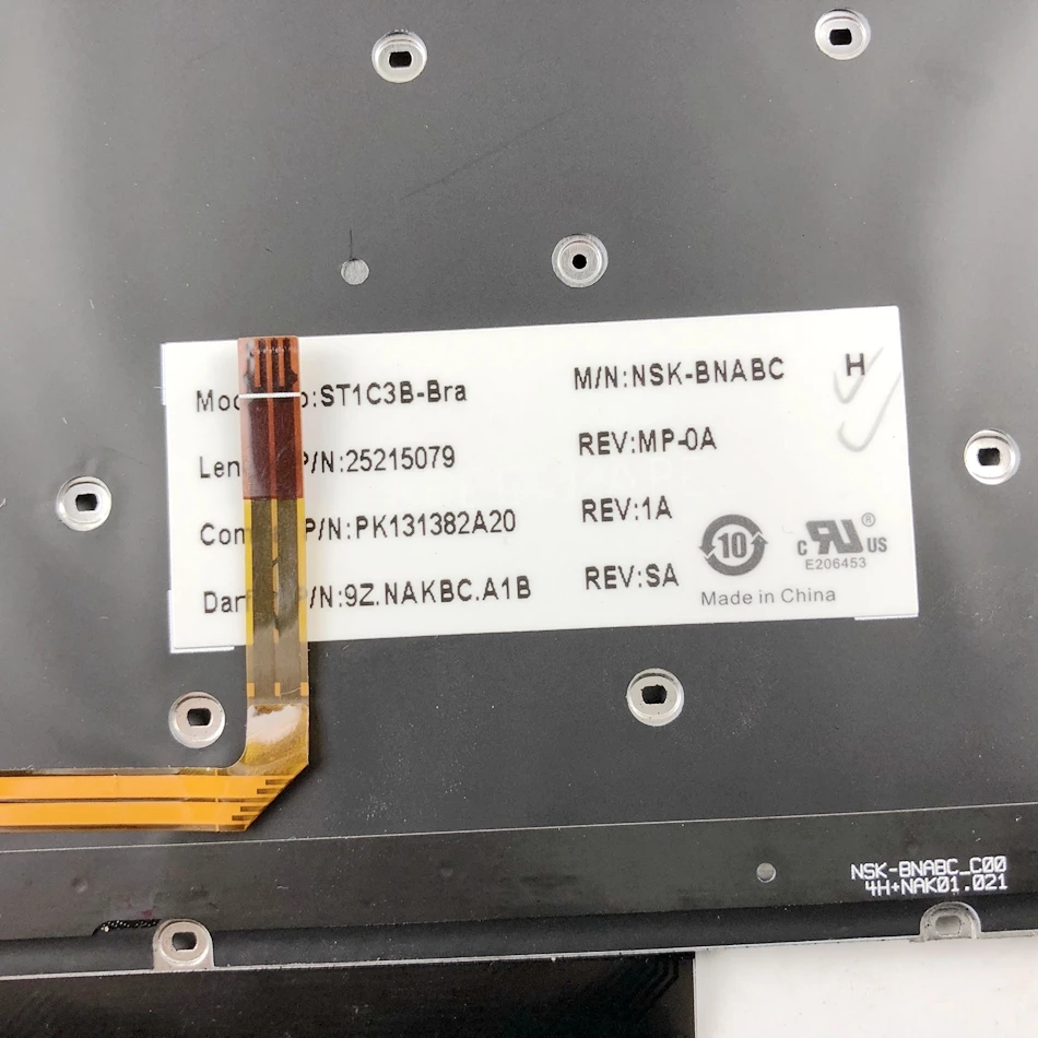 Бразильская клавиатура с подсветкой для ноутбука Lenovo 25215079 Ideapad yoga 2 13 14 Yoga2 U31 (не