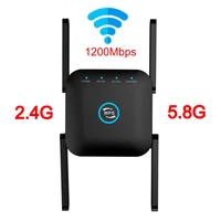 2 4g wifi repeater wireless wifi extender 1200mbps wi fi amplifier 802 11n long range wifi signal booster 5 ghz wifi repeater