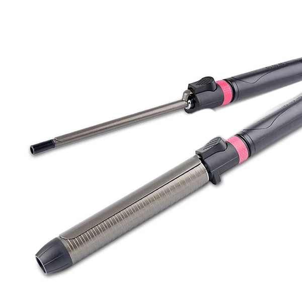 Щипцы для завивки волос с титановым покрытием вращающийся стайлер влажных и