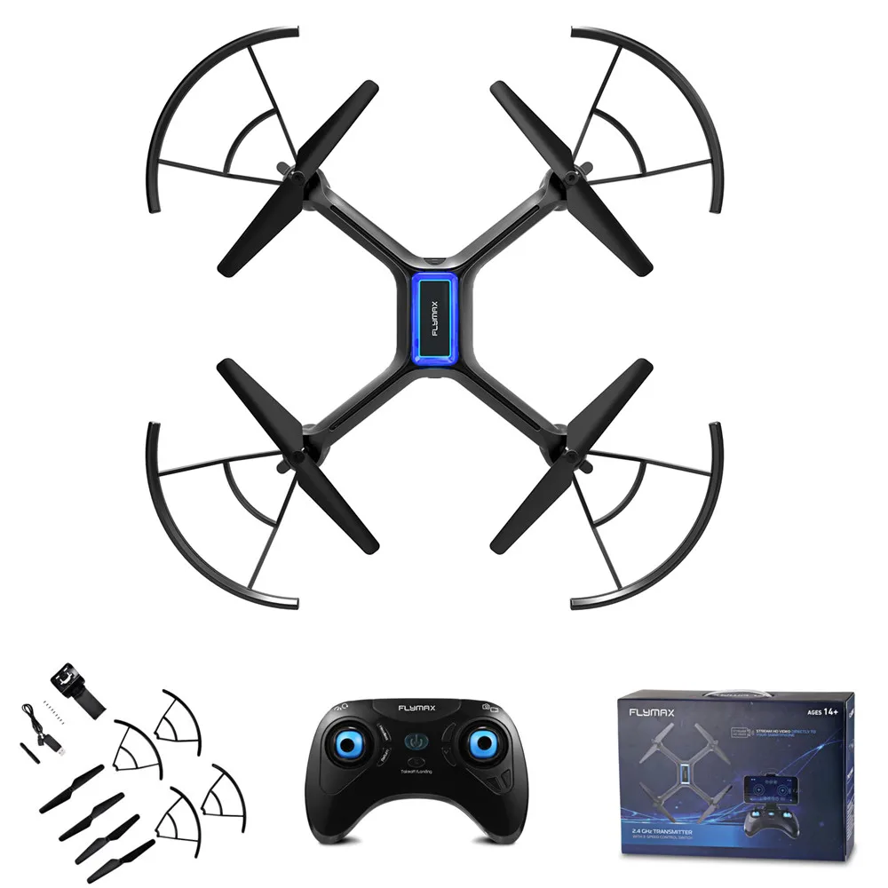 Flymax 2 RC дроны wi fi квадрокоптер 4G FPV Потоковое вещание Дрон 6 axis Gyro 4 яркий