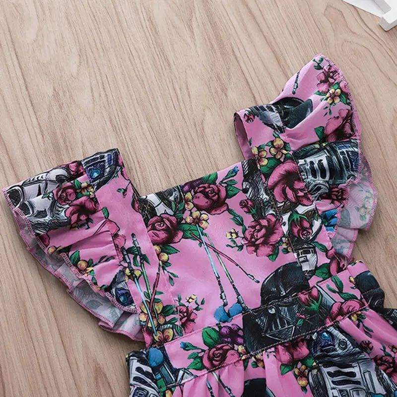 2019 New Toddler Kid Baby Girl Dress Ruffle Star Wars Party Pageant Tutu Sundress Clothes | Детская одежда и обувь