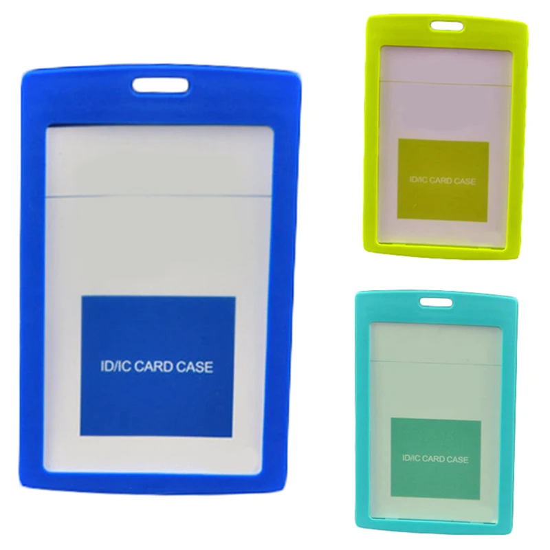 Однотонный чехол для рабочего удостоверения личности сотрудника пластиковый