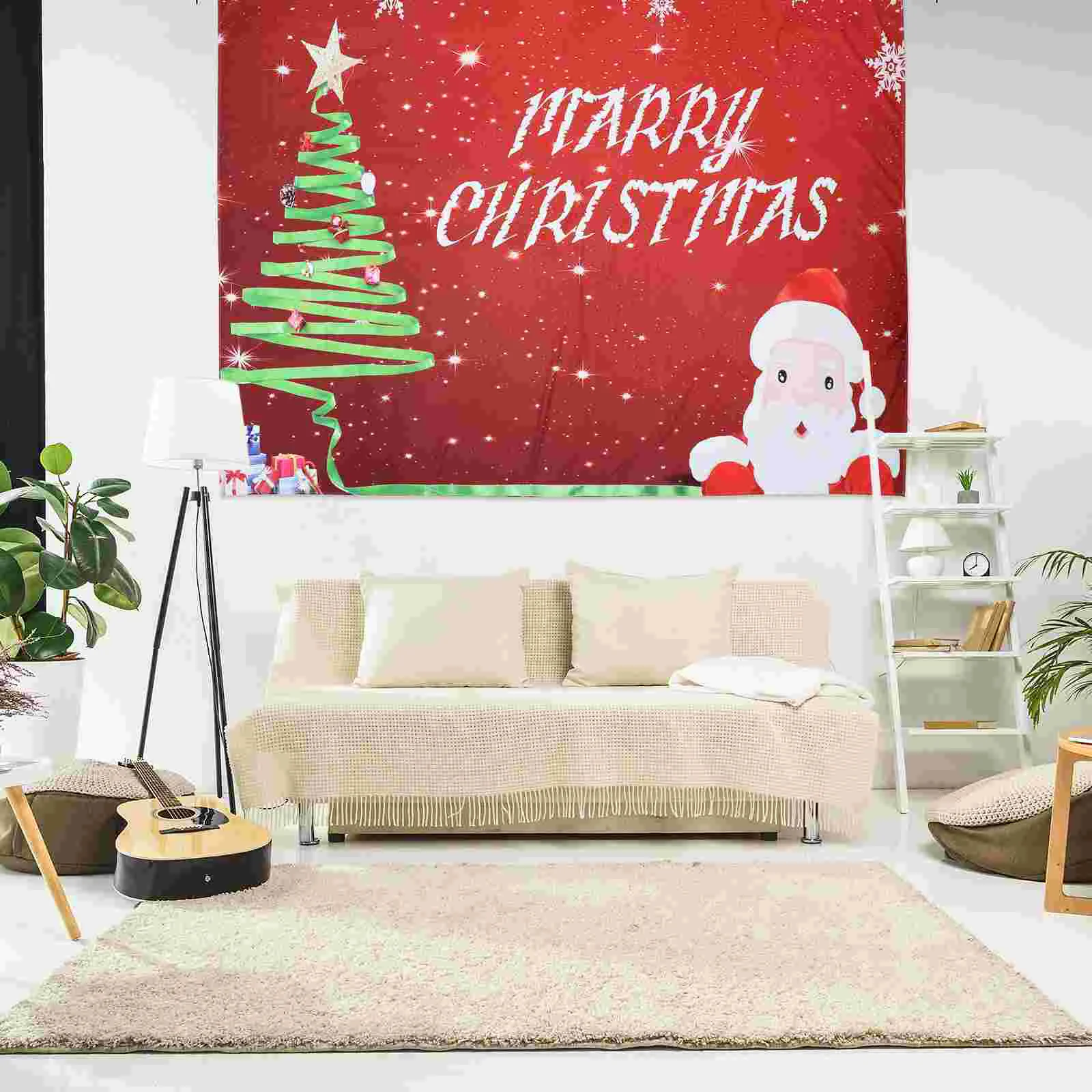 Fondo de fotograf&iacute;a con tem&aacute;tica navide&ntilde;a, tel&oacute;n de fondo creativo de Pap&aacute; Noel, 1 unidad-5